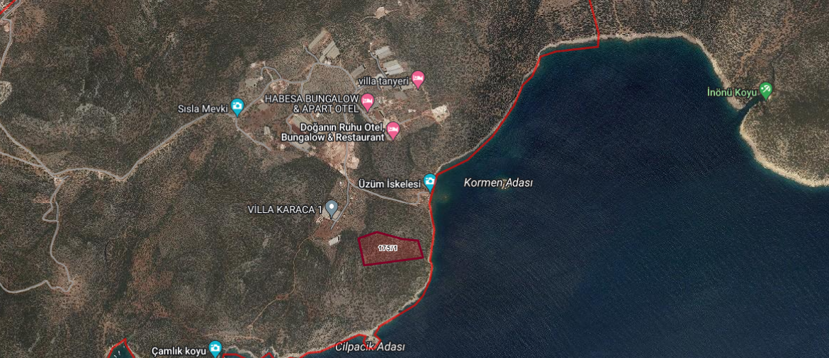 Antalya Kaş Belenli'de Satılık Denize Sıfır Arazi (3)