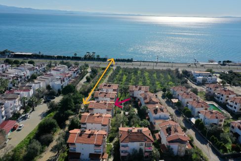 Narlı’da Deniz ve Doğa Manzaralı Satılık Tripleks İkiz Villa